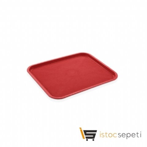 26 Cm X 35 Cm Servis Tepsisi PP Kırmızı