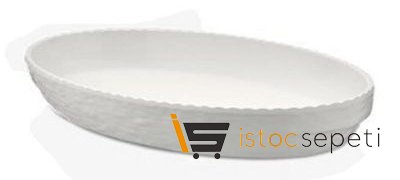 Külsan Thermoset Olie Servis 40x25 cm Beyaz