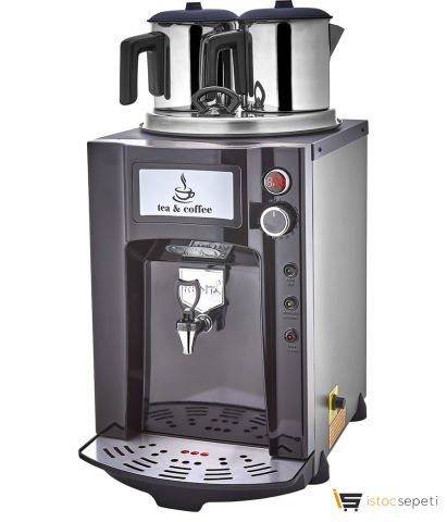 Remta 2 Demlikli 15 lt Premium Jumbo Çay Makinesi Şamandıralı DE12SP