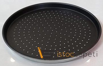 Pizza Tavası Std Mdl Delikli Kaplamalı 24cm