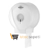 Rulopak Modern Mini Jumbo Tuvalet Kağıdı Dispenseri Transparan Beyaz