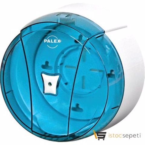 Mini Pratik Tuvalet Kağıdı Şefaf Mavi Dispenseri