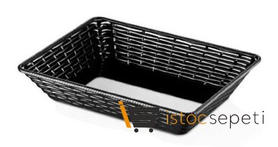 Külsan Thermoset Hena Ekmek Sepeti 28x20 cm Siyah