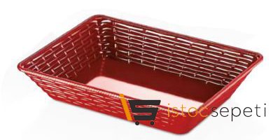 Külsan Thermoset Hena Ekmek Sepeti 28x20 cm Kırmızı