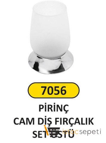 Arı Metal 7056 Class Pirinç Set Üstü Cam Banyo Diş Fırçalık