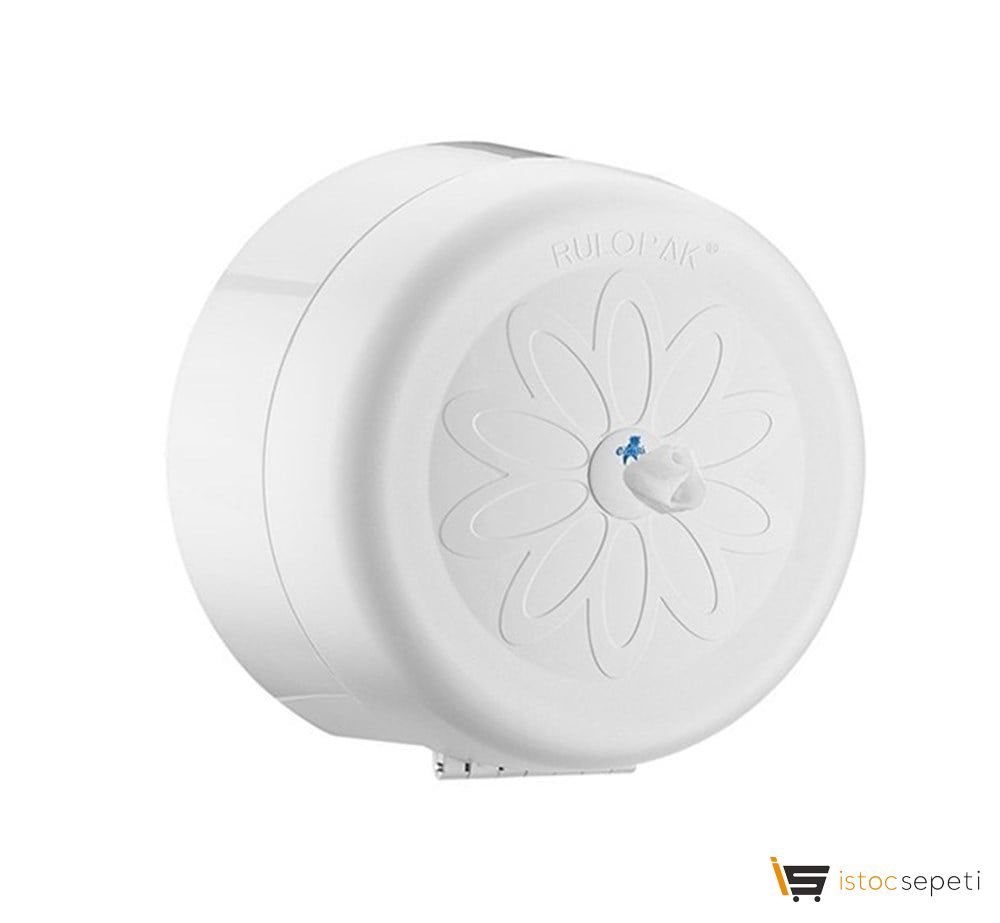 Rulopak Mini Cimri İçten Çekmeli Tuvalet Kağıdı Dispenseri Beyaz