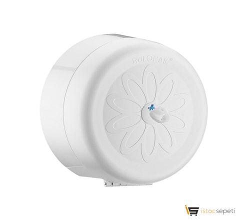 Rulopak Mini Cimri İçten Çekmeli Tuvalet Kağıdı Dispenseri Beyaz