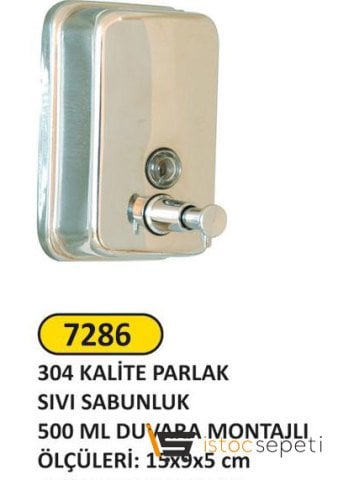 Arı Metal Sıvı Sabunluk 500 Ml 304 Paslanmaz