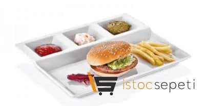 Külsan Thermoset Burger Tabağı 27x23x2.5 cm