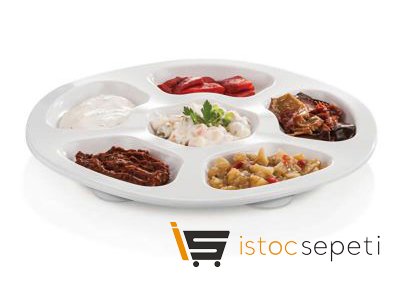 Külsan Thermoset Krater Tabak 28 cm Beyaz