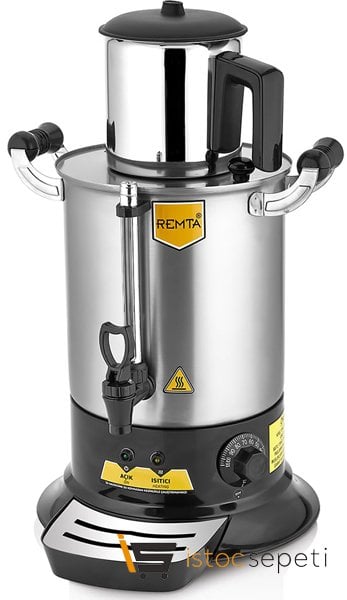 Remta Platin Model Tek Demlikli Çay Makinesi 9 lt (Demlik Dahil) Remta PT11