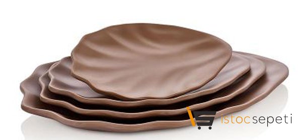 Gastro Boutique Terra Vinea Plate 29x20.5 cm Sütlü Kahve