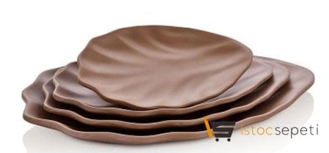 Gastro Boutique Terra Vinea Plate 29x20.5 cm Sütlü Kahve
