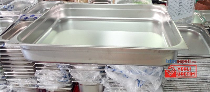 Paslanmaz Çelik 2/1 Gastronom Küvet 65x53