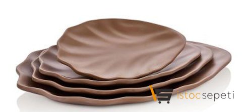 Gastro Boutique Terra Vinea Plate 25.5x18 cm Sütlü Kahve