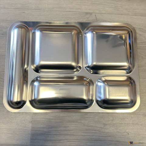 Toptan Çelik Tabldot Tabak 10 Adet