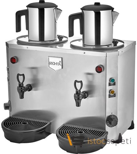 Remta Çift Demlikli Jumbo Çay Makinesi 9+9 lt