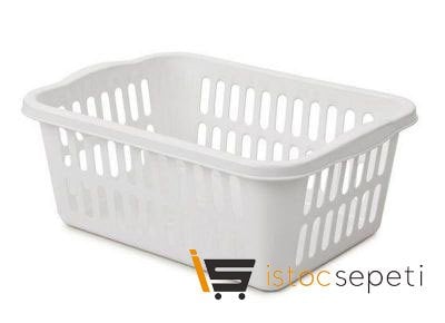 Desenli Meyve Sepeti 26.5 cm Beyaz