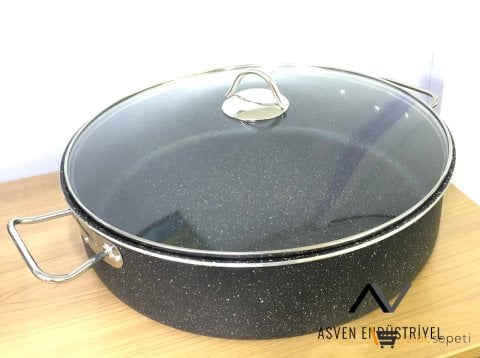Granit Pilav Tenceresi 20 Kişilik 36 cm Karnıyarık Tencereleri 36X11