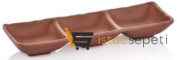 Külsan Thermoset Ramekin Üçlü 26.5x8.8 cm 3x75 ml Sütlü Kahve