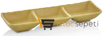 Külsan Thermoset Ramekin Üçlü 26.5x8.8 cm 3x75 ml Sarı