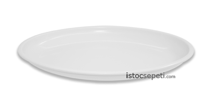 Renkli Oval Melamin Tabak 48x34x4.5 cm