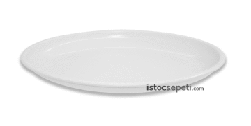 Renkli Oval Melamin Tabak 48x34x4.5 cm