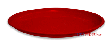 Renkli Oval Melamin Tabak 48x34x4.5 cm