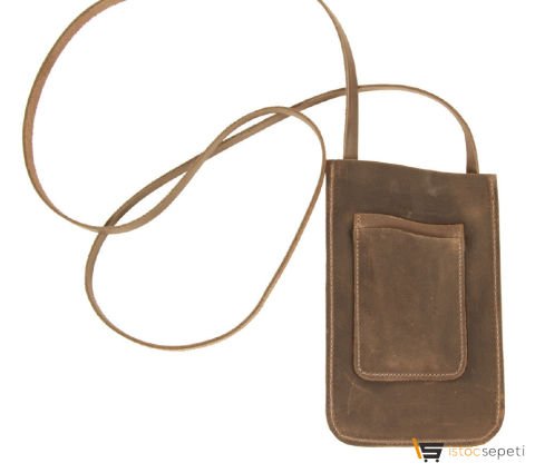 Gerçek Deri Boyun Askılı Telefon Kılıfı Promosyon