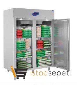 CSA İnox İkili Camlı Monoblok Soğutma Dolabı CS-DBN 1400-M-C