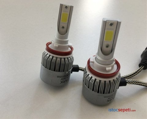 Xenon Far Ampülü Beyaz H7 Led Far 7600 Lümen Beyaz Işık