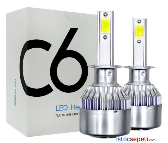 Xenon Far Ampülü Beyaz H7 Led Far 7600 Lümen Beyaz Işık