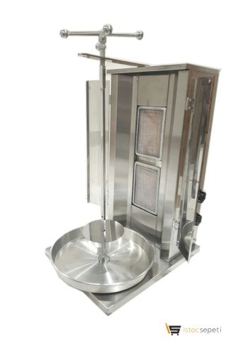 Endüstriyel Mutfak Döner Ocağı Makinası 2 Radyanlı Tüplü Kapaklı Model EMI0120