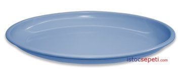 Renkli Oval Melamin Tabak
