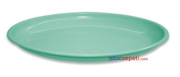 Renkli Oval Melamin Tabak