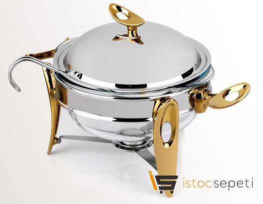 Çorba Servis Seti Mum Isıtıcılı Büyük Boy Reşo