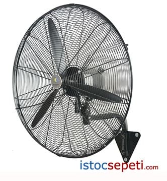 Duvar Tipi Vantilatör Büyük Boy 75cm Çapa Sahip Sanayi Model