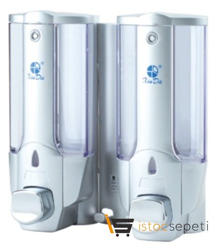 Xinda Gümüş Ikili Manuel Sıvı Sabun Dispenseri - Banyo Ve Wc Aksesuarları ZYQ138SGÜMÜŞ