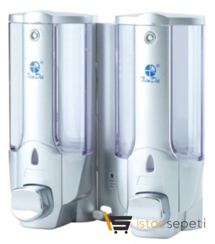 Xinda Gümüş Ikili Manuel Sıvı Sabun Dispenseri - Banyo Ve Wc Aksesuarları ZYQ138SGÜMÜŞ