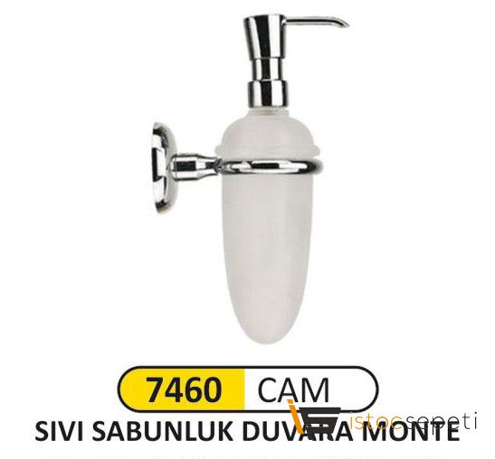 Arı Metal 7460 Cam Sıvı Sabunluk Montajlı