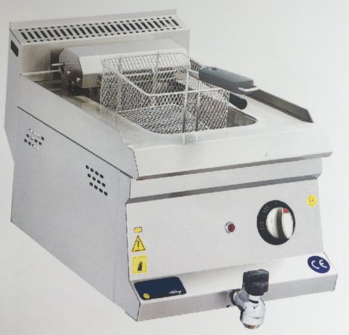 Tahliyeli Fritöz 9 Lt Elektrikli Pilot Lambalı Restoran Tipi