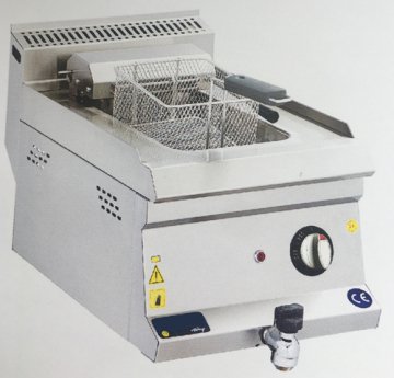 Tahliyeli Fritöz 9 Lt Elektrikli Pilot Lambalı Restoran Tipi