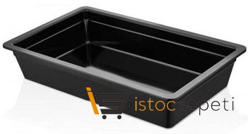 Külsan Thermoset Gastronom Küvet GN 1/1 53x32.5 cm 11 L Siyah