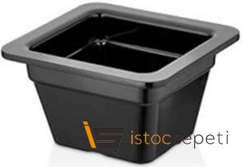 Külsan Thermoset Gastronom Küvet GN 1/6 7.6x16.2 cm 1.1 L Siyah