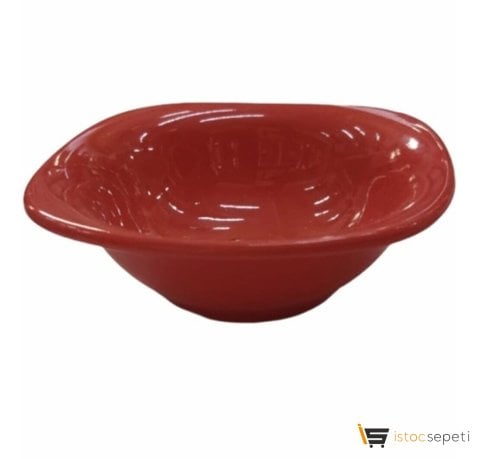 Evren 15cm Kare Kase Kırmızı Thermo Melamin