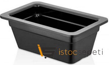 Külsan Thermoset Gastronom Küvet GN 1/4 26.5x16.2 cm 2 L Siyah