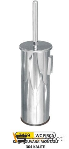 Arı Metal 7459 Klozet Fırçası 304 Kalite Montajlı
