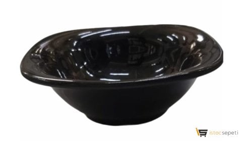 Evren 15cm Siyah Kare Kase Thermo Melamin 15cm Kare Kase Kırılmaz