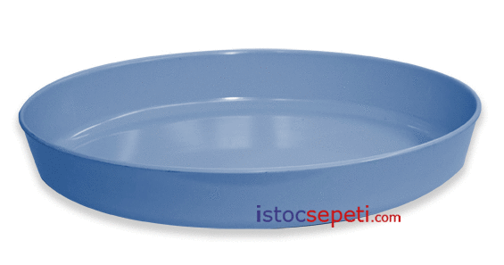 Renkli Oval Küvet Tabak 41x28x6.5 cm
