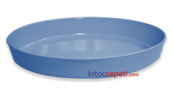 Renkli Oval Küvet Tabak 41x28x6.5 cm